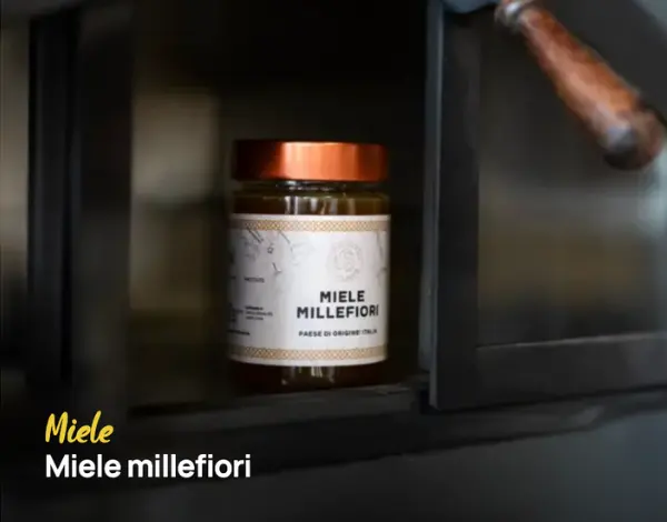 Vasetto da 400 gr di miele millefiori dell'azienda agricola Luigi Ruffo