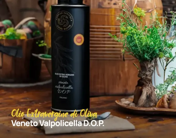 Latta da 250 ml di Olio Extravergine di oliva Veneto Valpolicella DOP dell'azienda agricola Luigi Ruffo